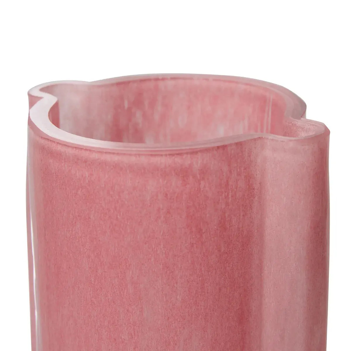 B-Ware H Kliving Glas Vase Gefäß Glasvase Pink Milky Rosa Deko Accessoire Glasvase 25 Cm - 8718921053181