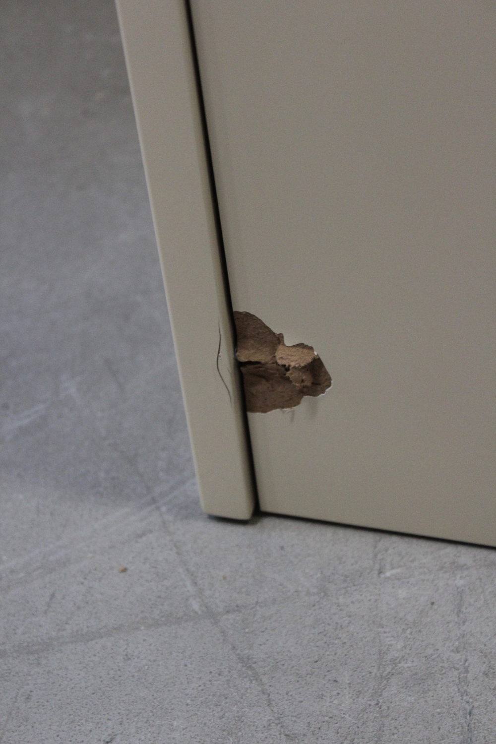 B-Ware H Kliving Kommode Sideboard 6 Schubladen Cream Sungkai Siehe Text/Foto - 8718921058797