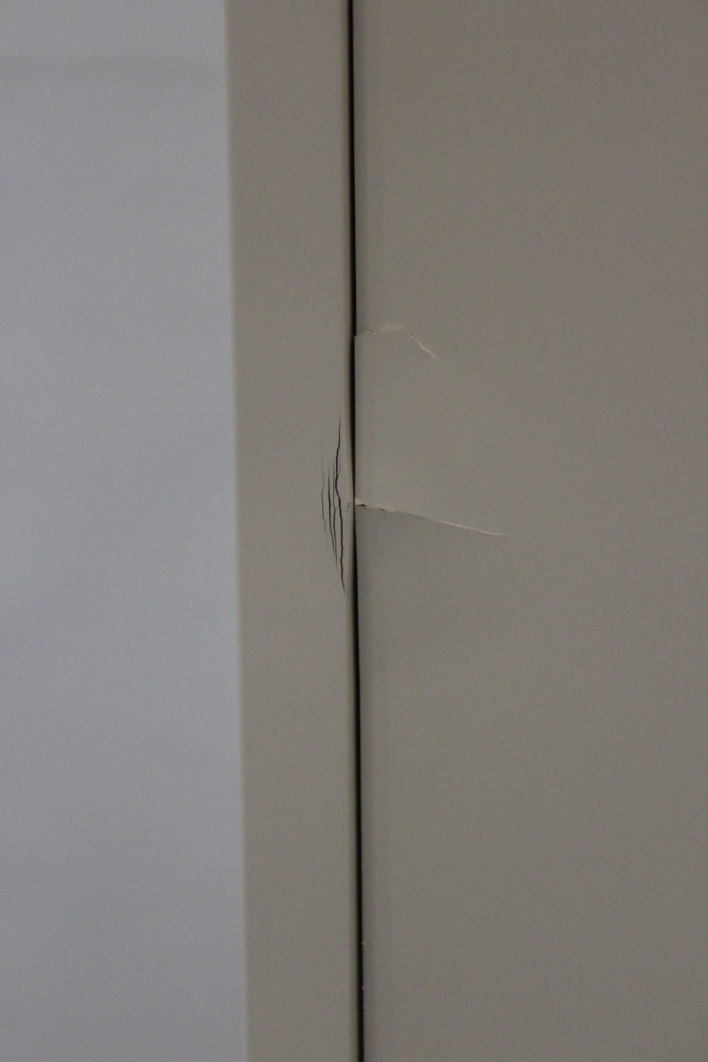 B-Ware H Kliving Kommode Sideboard 6 Schubladen Cream Sungkai Siehe Text/Foto - 8718921058797