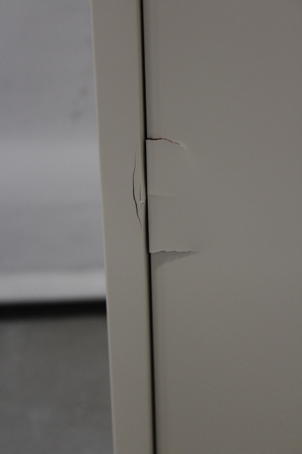 B-Ware H Kliving Kommode Sideboard 6 Schubladen Cream Sungkai Siehe Text/Foto - 8718921058797