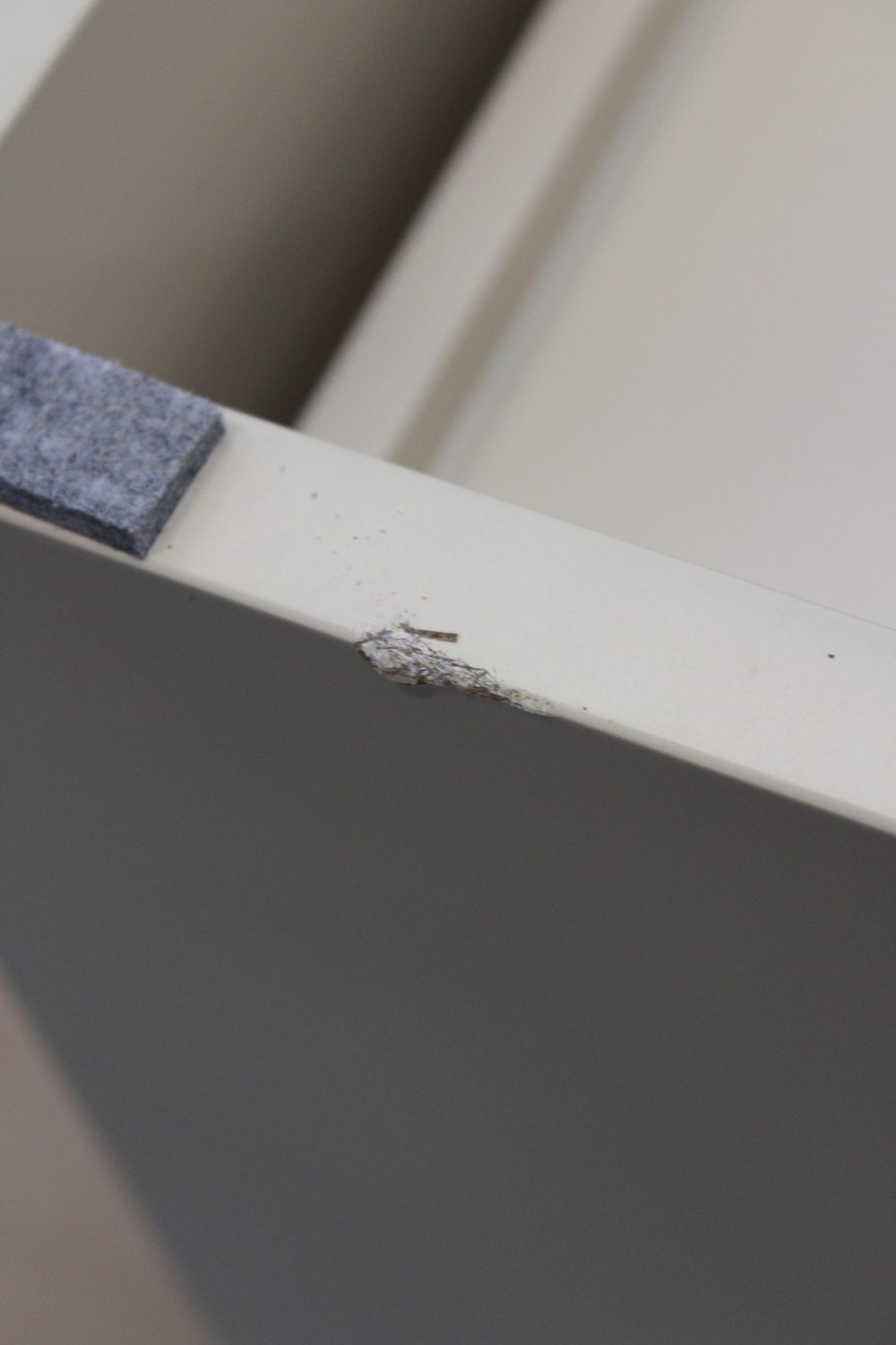 B-Ware H Kliving Kommode Sideboard 6 Schubladen Cream Sungkai Siehe Text/Foto - 8718921058797