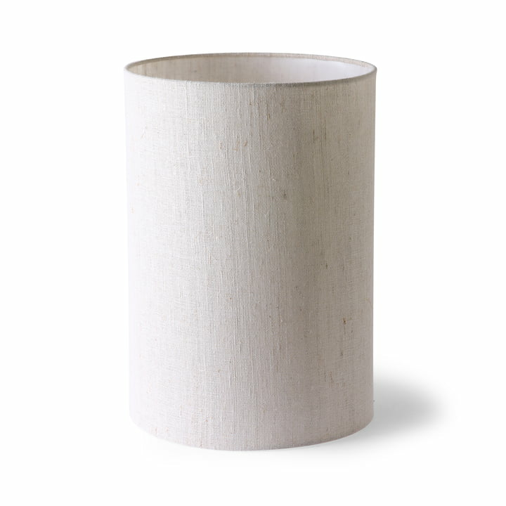 H Kliving Lampenschirm Leuchten Leinen Stoffschirm Leinenschirm ø 24,5 Cm Natur B-Ware - 8718921038195