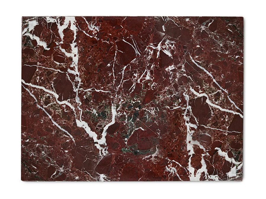 H Kliving Marmor Schneidebrett Serviertablett Dekotablett Deko Tablett Burgundy B-Ware - 8718921051859