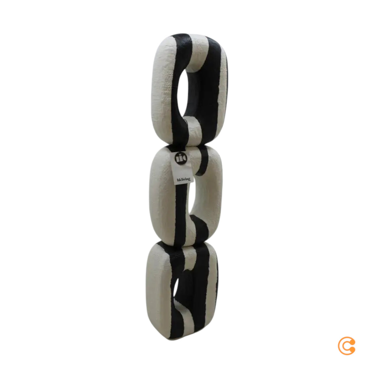 HKliving Monochrome Art Skulptur Statue Dekoobjekt schwarz/weiß SIEHE TEXT/FOTO - 8718921074056