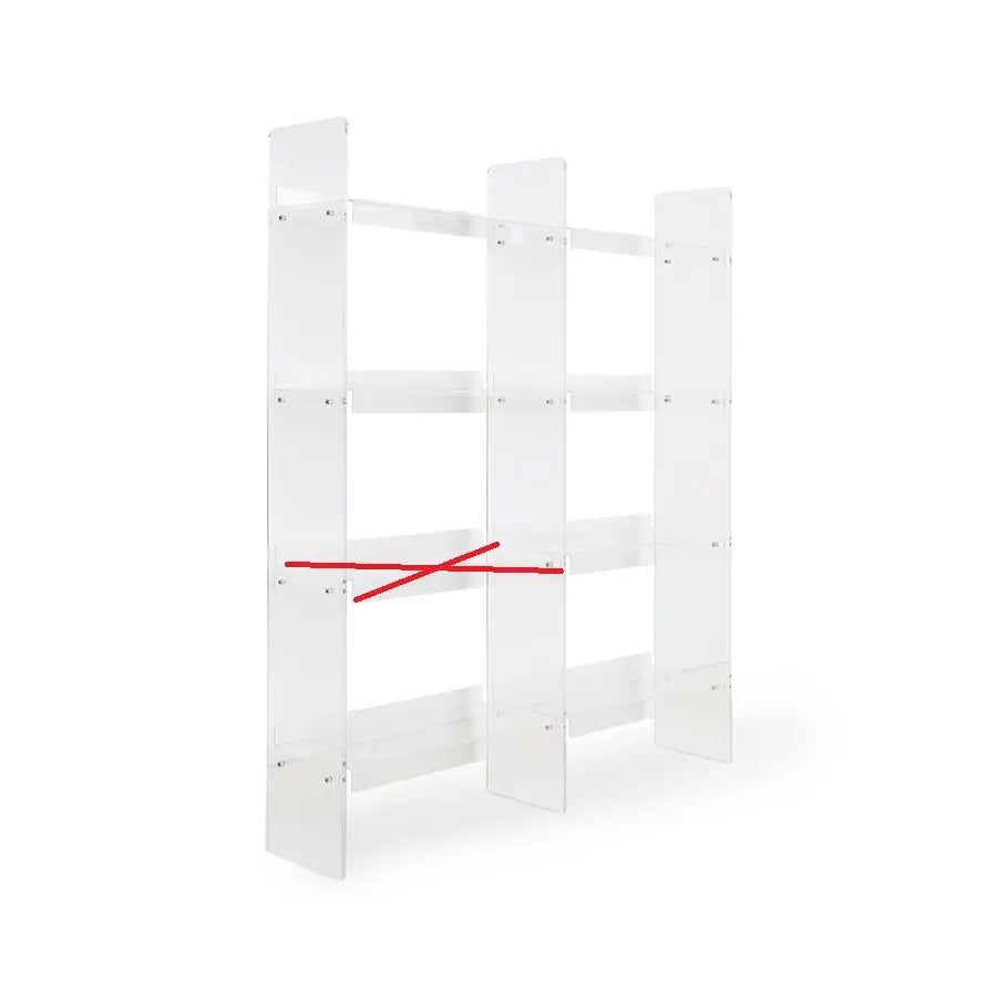 B-Ware H Kliving Regalsystem Regal Acrylregal Transparent Raumteiler Siehe Text/Foto - 8718921053082