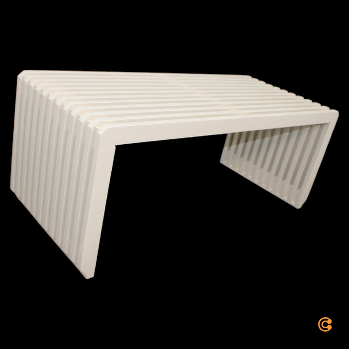 HKliving Slatted Bank Sitzbank Gartenbank Hocker Designerbank SIEHE TEXT/FOTO - 8718921037068