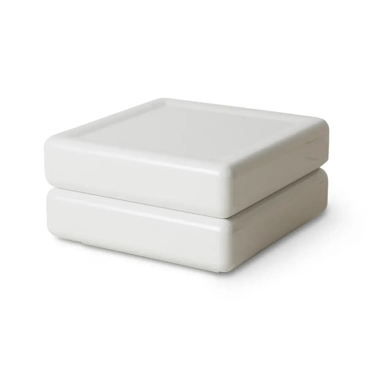 B-Ware H Kliving Couchtisch Space Wohnzimmertisch 60x60cm Beistelltisch Tisch Retro Weiß - 8718921060356