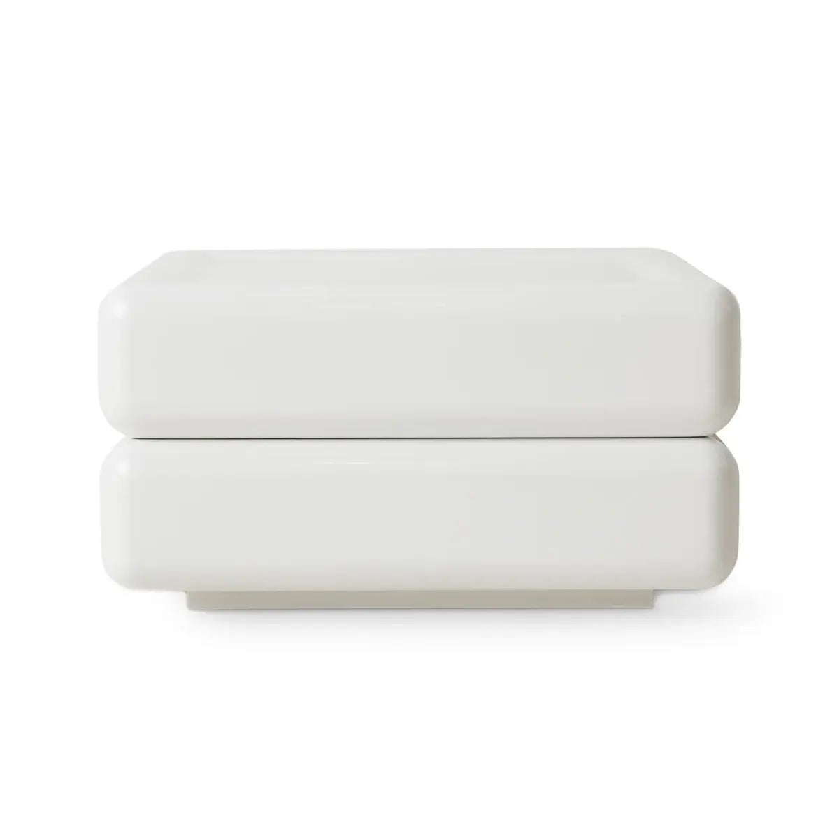 B-Ware H Kliving Couchtisch Space Wohnzimmertisch 60x60cm Beistelltisch Tisch Retro Weiß - 8718921060356