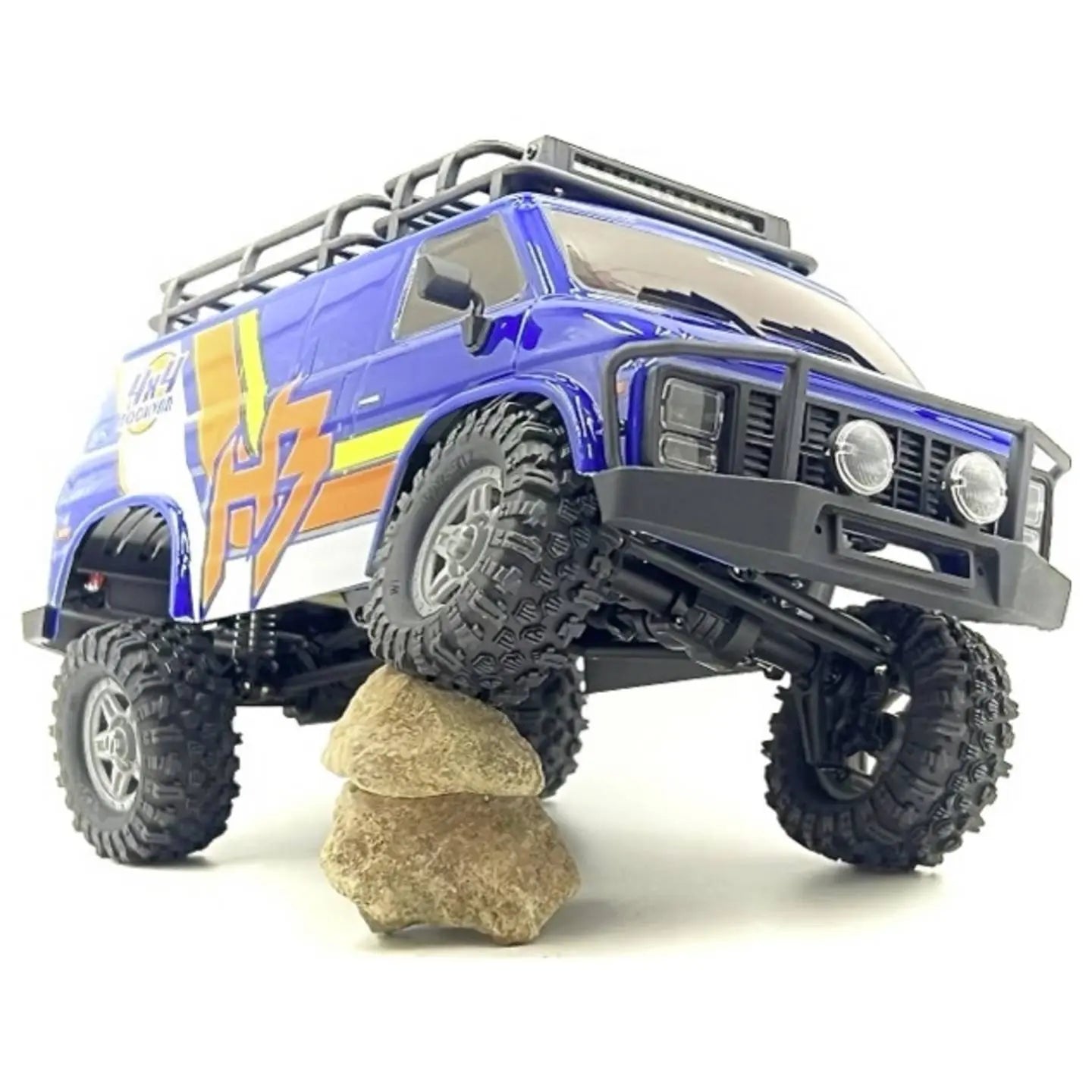 B-Ware Hobby Plus Rc Modellauto Crawler Geländewagen 1:18 Cr18 P Evo V2 Blau Rock Van - 8101005153172