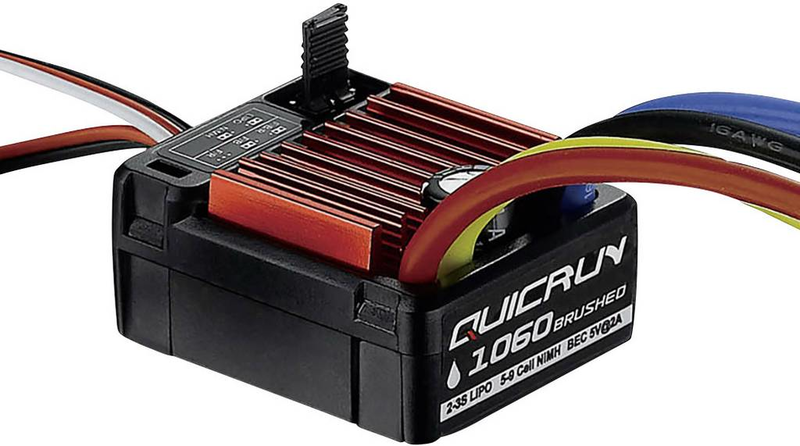 B-Ware Hobbywing Quic Run 1060 60 A Automodell Brushed Fahrtregler Modellbau Zubehör - 6938994413084