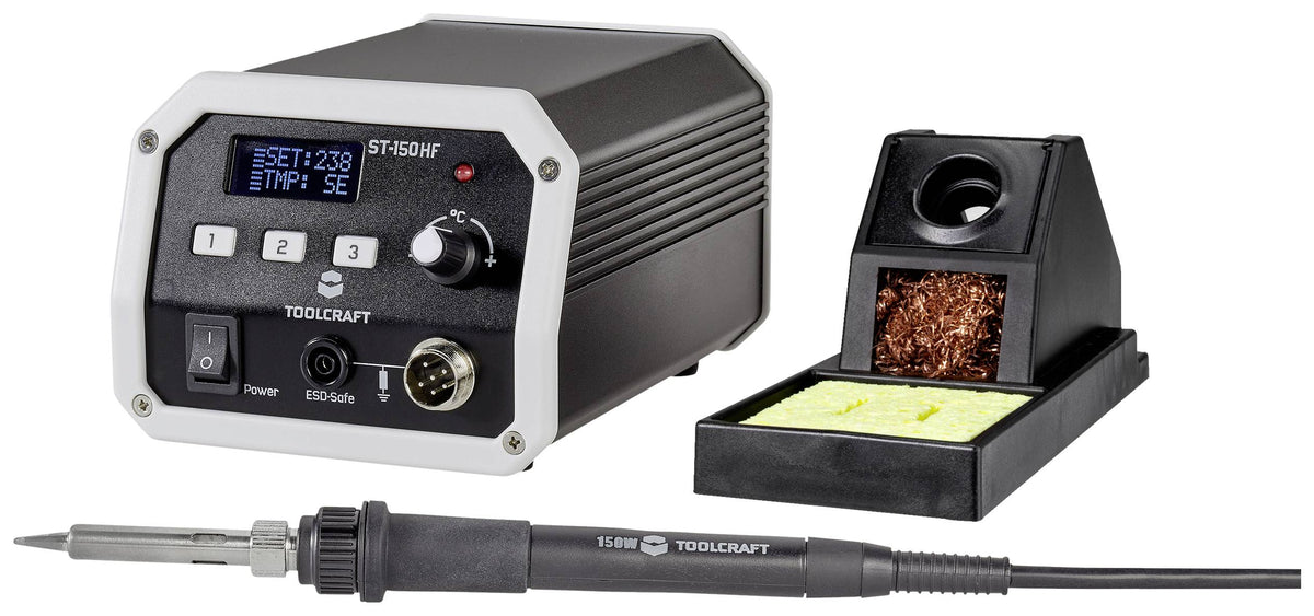 Toolcraft ST-150 HF Hochfrequenz-Lötstation digital 150 W 50 bis 480 °C - 4053199516568