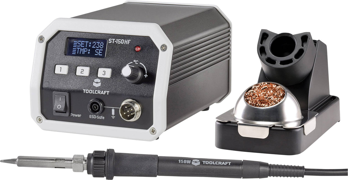 Toolcraft ST-150 HF Hochfrequenz-Lötstation digital 150 W 50 bis 480 °C - 4053199516568