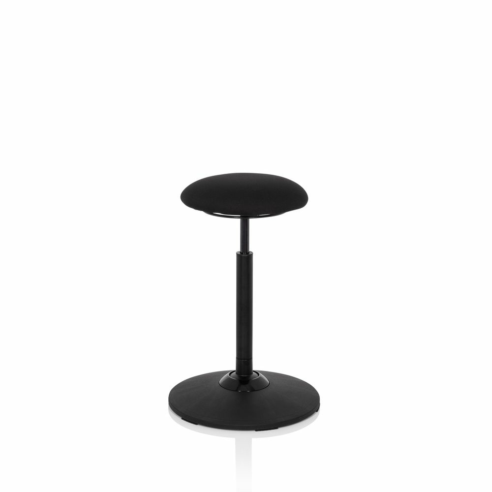 B-Ware Hocker Stehhocker Balance Sit Stoff Schwarz Bürostuhl Schreibtisch Stehhilfe  - 4251084676575