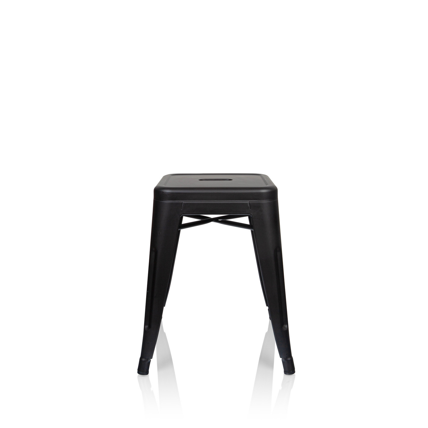 B-Ware Hjh Office Hocker Sitzgelegenheit Vantaggio Metall Bistrohocker Schwarz Matt - 4064323028628