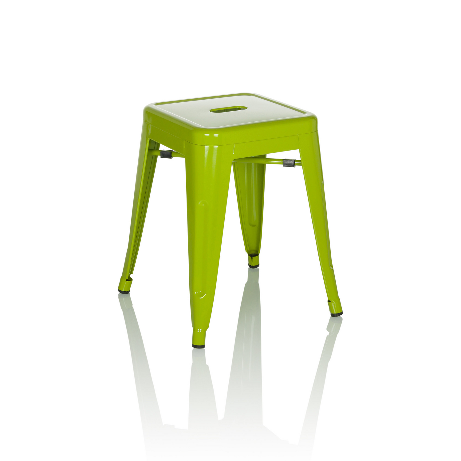 B-Ware Hjh Office Hocker Sitzgelegenheit Vantaggio Metallic Grün Stapelbar Gastronomie - 4064323035251