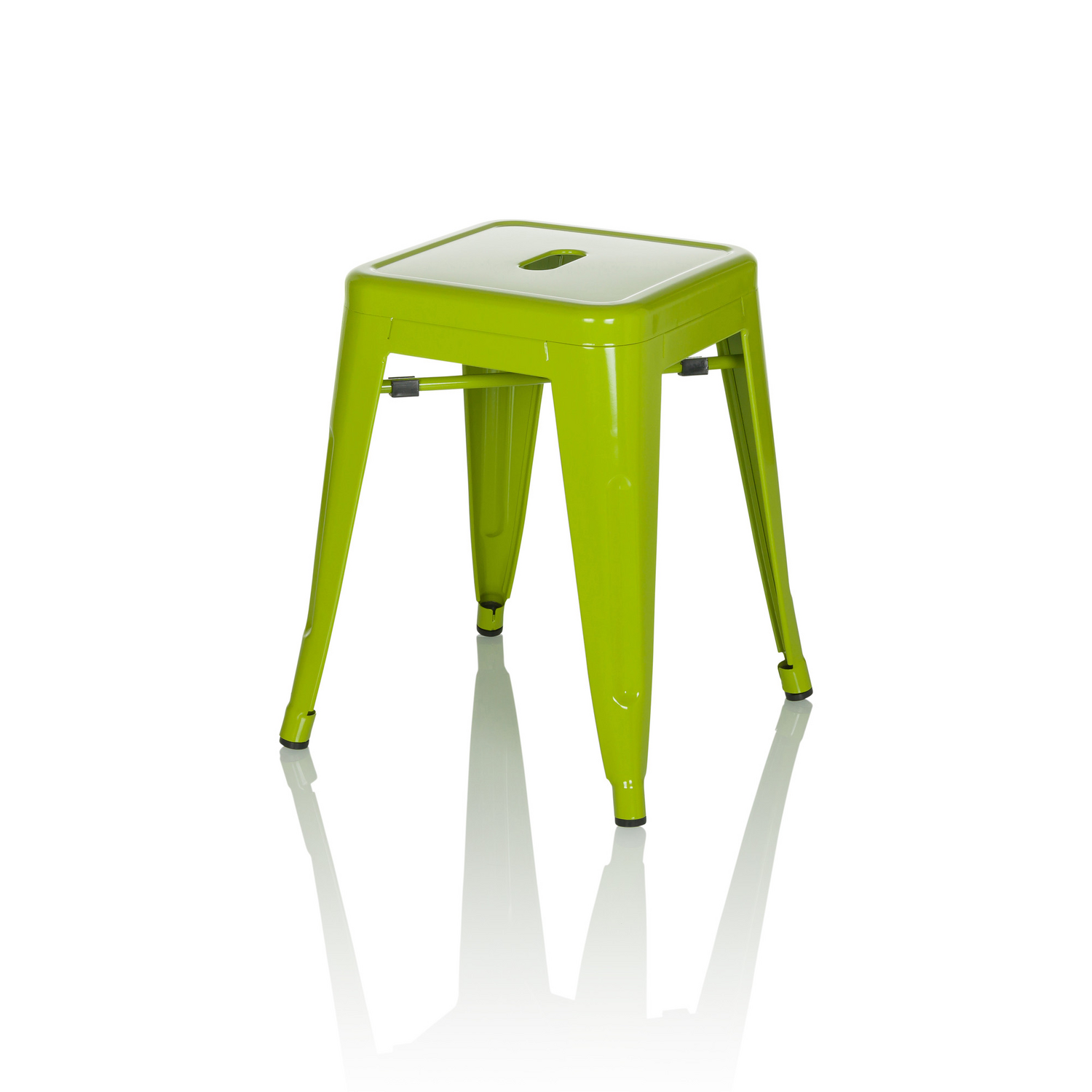 B-Ware Hjh Office Hocker Sitzgelegenheit Vantaggio Metallic Grün Stapelbar Gastronomie - 4064323035251