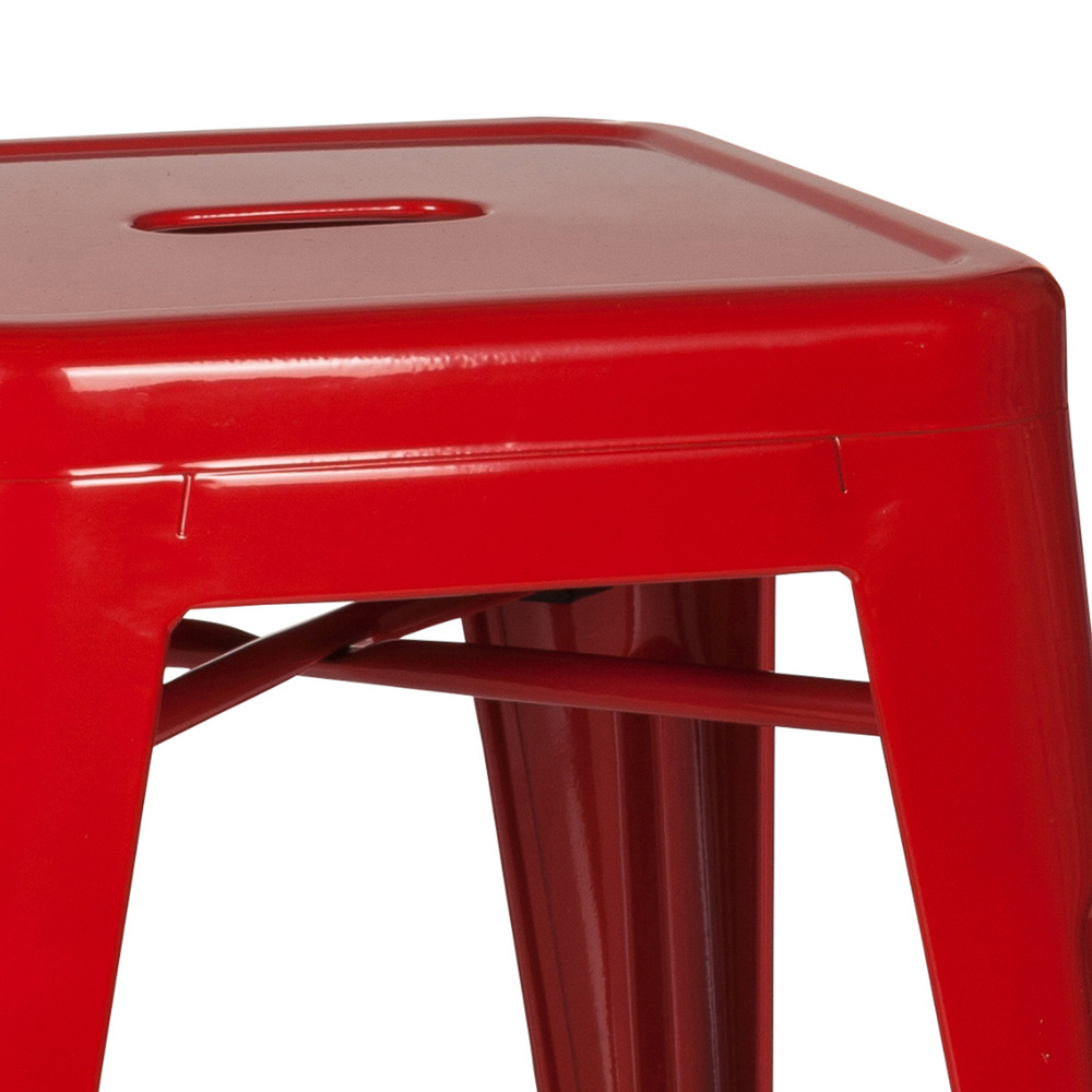 B-Ware Hjh Office Hocker Sitzgelegenheit Vantaggio Hocker Rot Stapelbar Gastronomie - 4251084662233