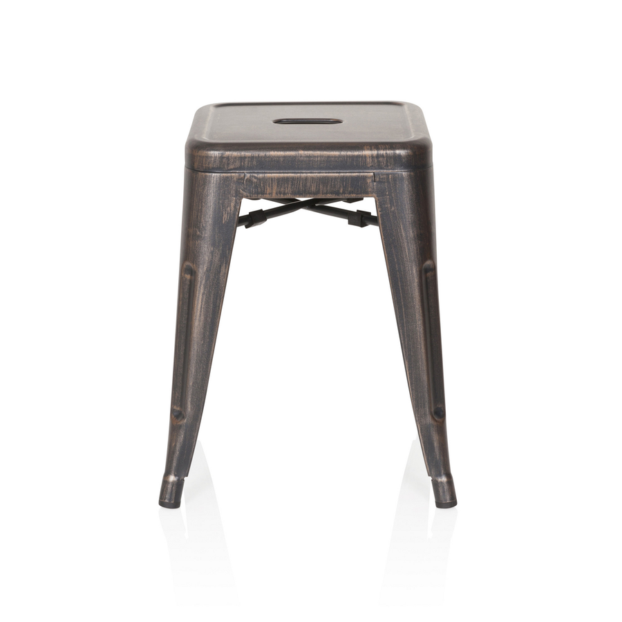 Hjh Office Hocker Sitzgelegenheit Bistrohocker Stahl Schwarz Gold Stapelbar B-Ware - 4251084670481
