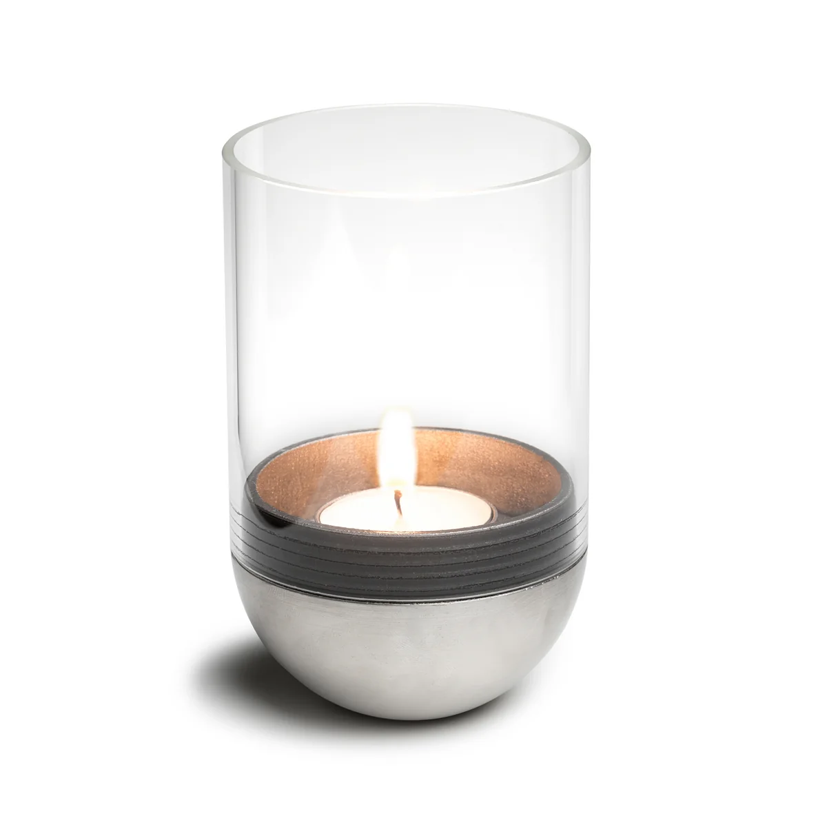 Höfats Windlicht Laterne Gravity Candle Windlicht M90 Chrom Glas Indoor Outdoor B-Ware - 4260447330566