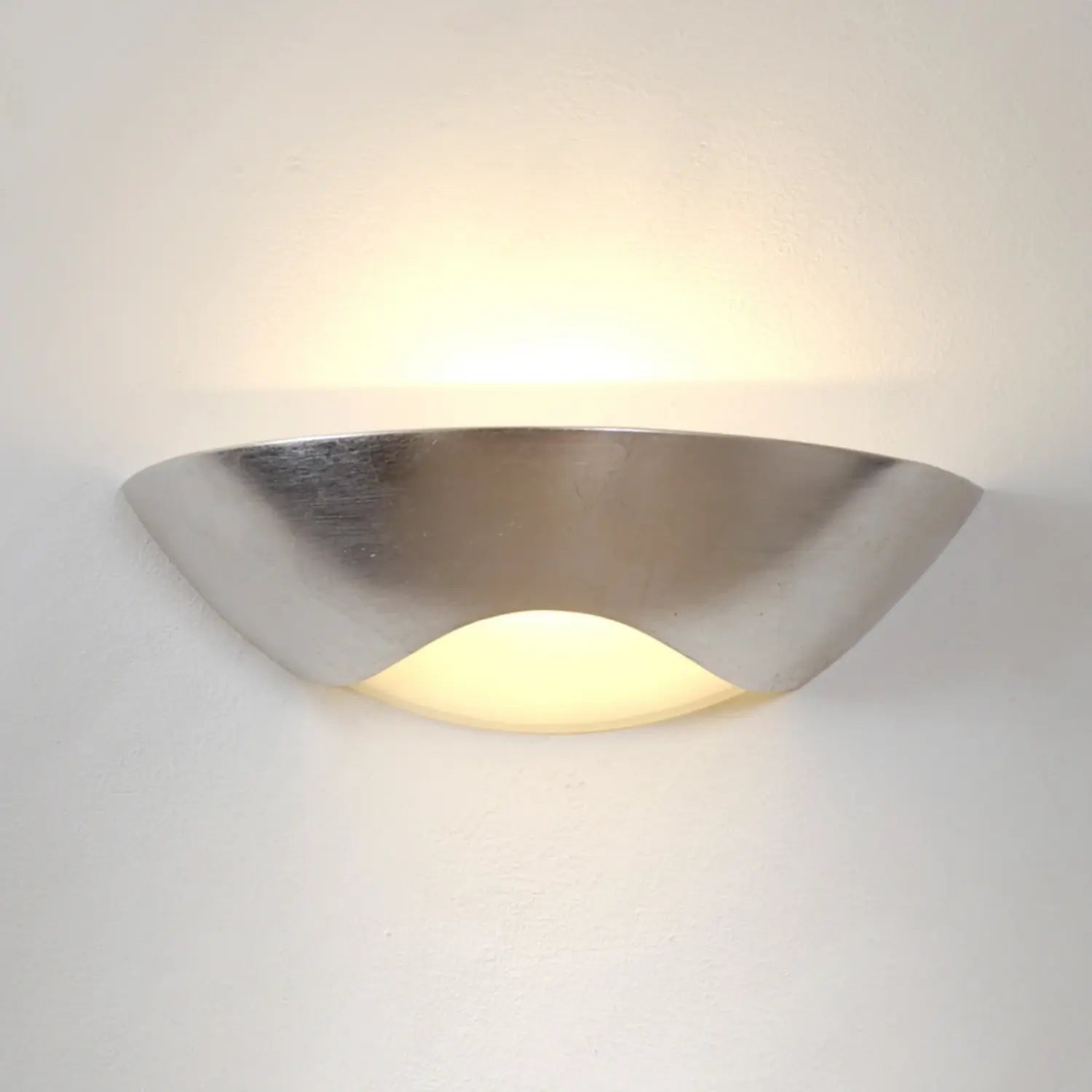 B-Ware Holländer Wandleuchte Lampe Matteo Curve Silber Beleuchtung Leuchte