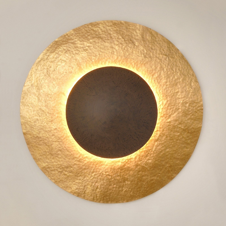 Holländer Wandleuchte Lampe Satellite 2 Eisen Gold Braun E14 Dimmbar 91 Cm Spot B-Ware - 4250151329512