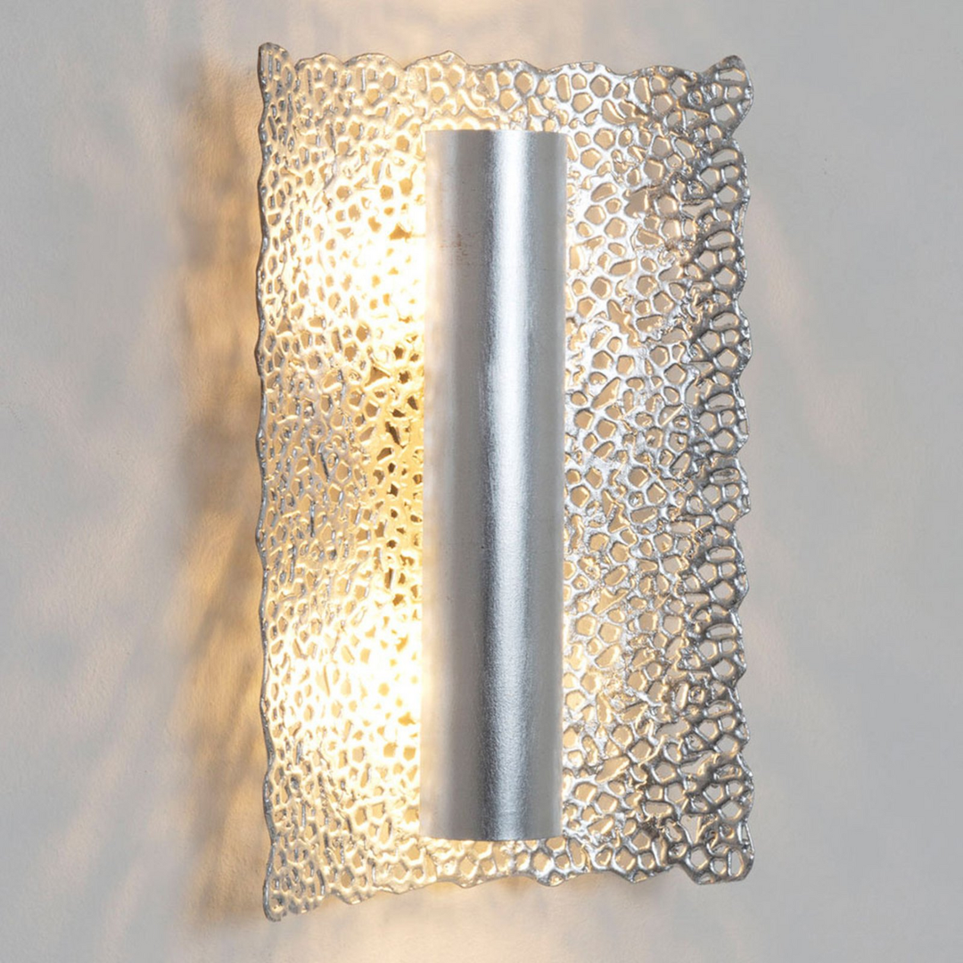 Holländer Wandleuchte Wandlampe Utopistico Silber Chrom Eisen Siehe Text/Foto B-Ware