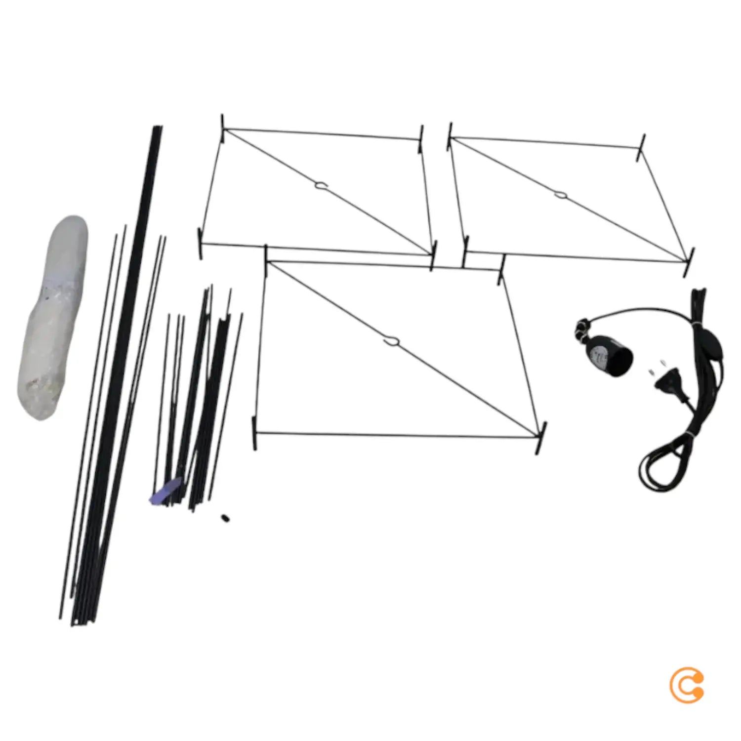 B-Ware Hollands Licht Lotek Classic Stehleuchte Lampe Schwarz Metall Siehe Text/Foto - 436725