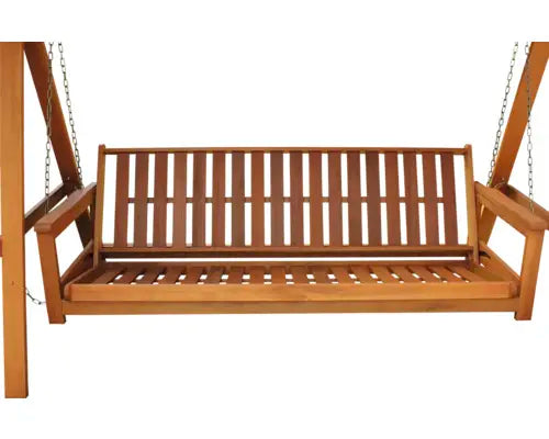 B-Ware Garden Place Hollywoodschaukel Gartenbank Elin Holz Braun Liegefunktion  - 4306516021185
