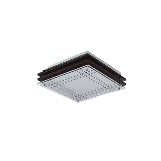 B-Ware Lindby Holz Deckenlampe Thees Deckenlicht Deckenleuchte Leuchte Kariertes Glas - 4251096557312