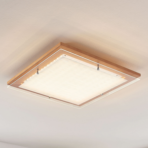B-Ware Lampenwelt Holz Led Deckenlampe Cattleya 52 Cm Deckenlampe Lampe Leuchte 26 W
