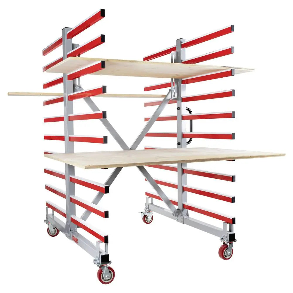 C-Ware Holzmann Maschinen Tragarmwagen Regalwagen Taw70 Duo Ohne Räder - 9120058379055