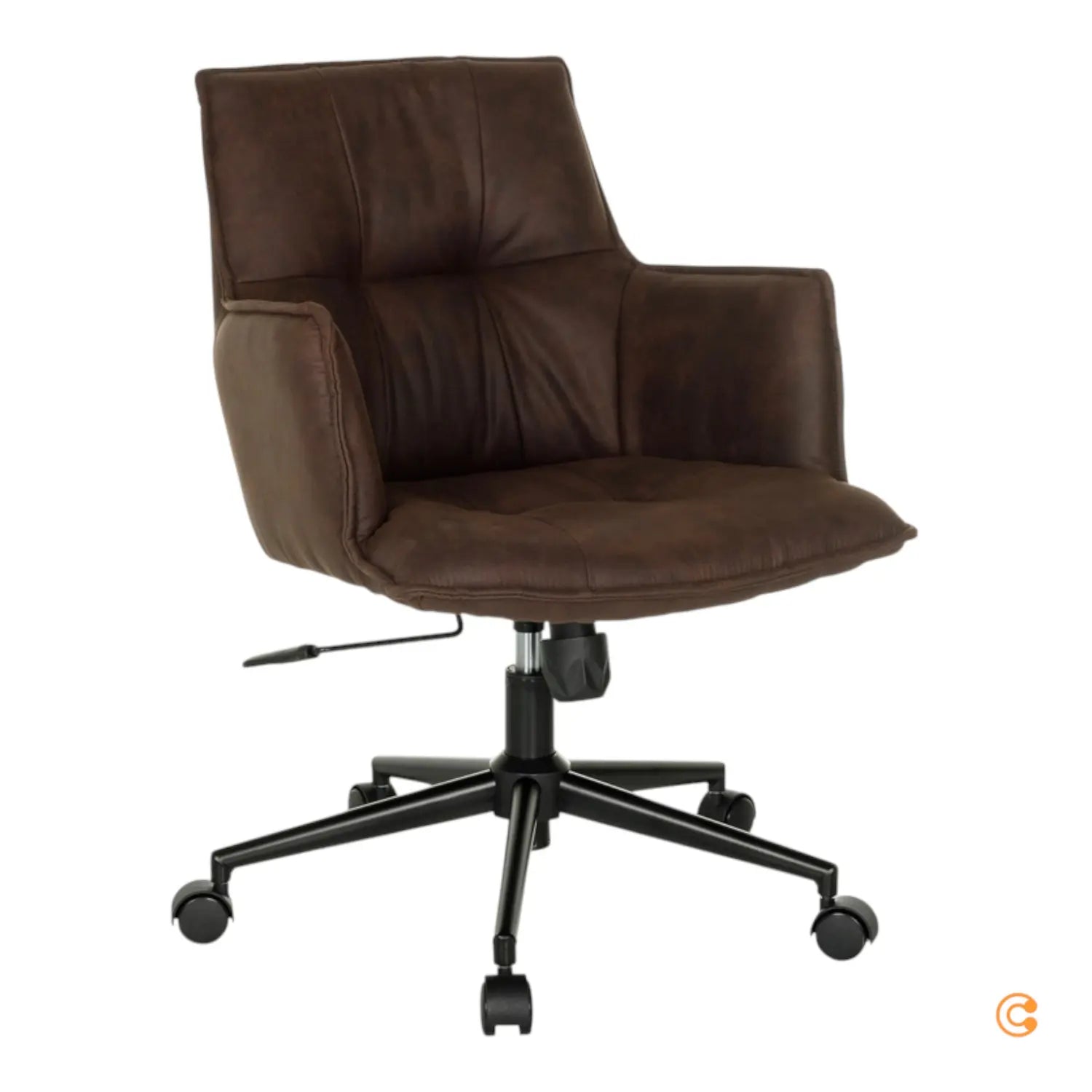 Hjh Living Bürostuhl Drehstuhl Home Office Stoff Braun Siehe Text/Foto B-Ware - 4064323038832