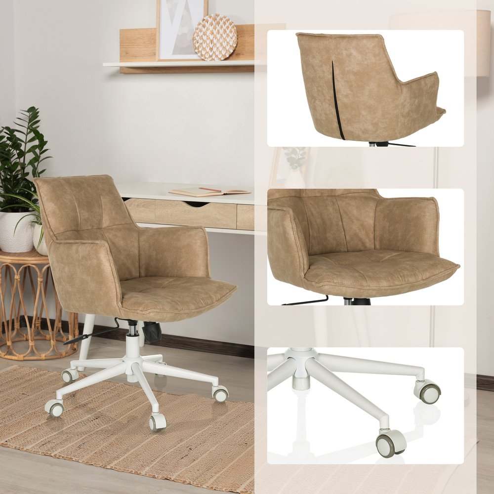 Hjh Living Home Office Stuhl Drehstuhl Bürostuhl Stoff Multifunktionsrollen B-Ware - 4064323038870