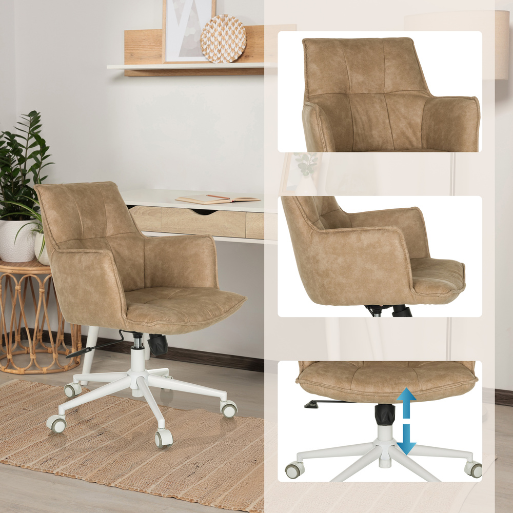 Hjh Living Home Office Stuhl Drehstuhl Bürostuhl Stoff Multifunktionsrollen B-Ware - 4064323038870