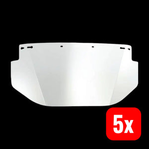 B-Ware Honeywell Schutzscheibe Visier Supervizor Polycarbonat Klar Schutzschirm 5 Stück
