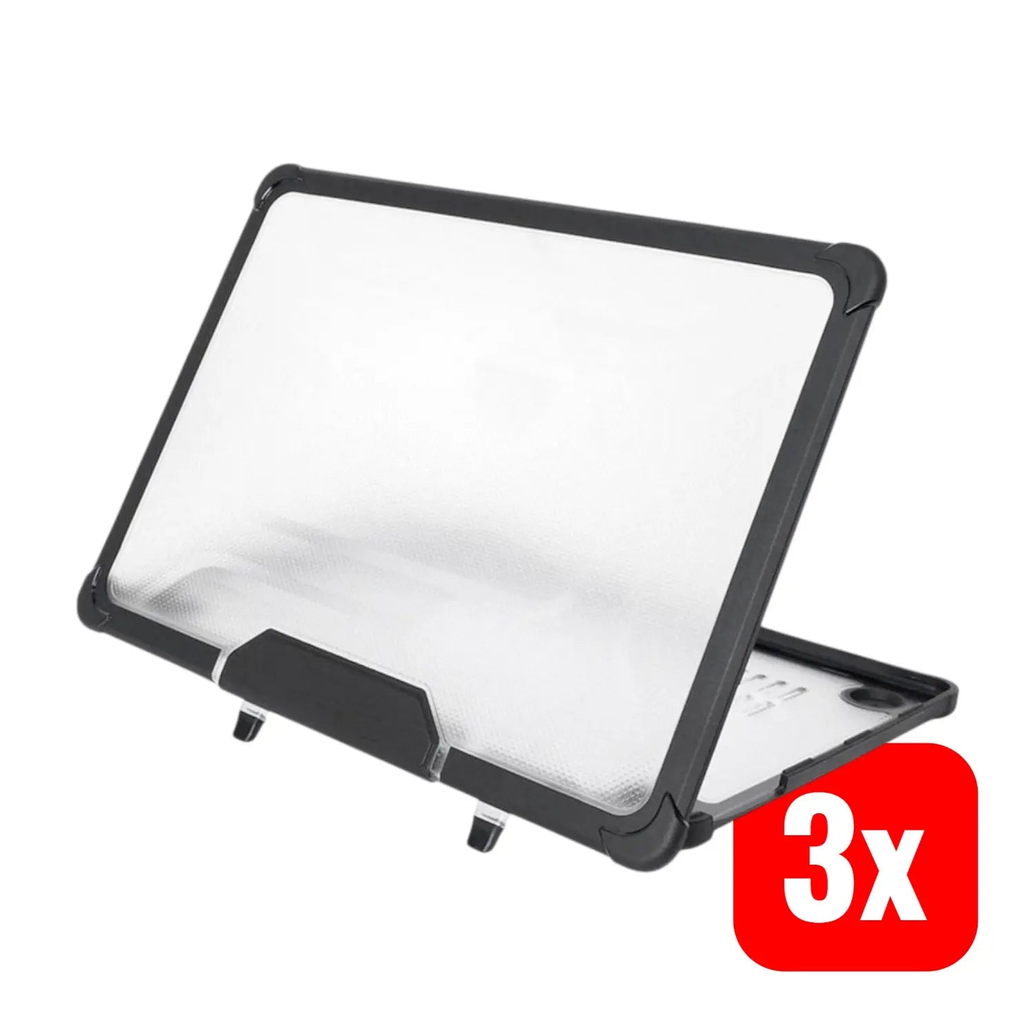 B-Ware Honju Fit Hülle Tasche Mac Book Air15.3 M2 Transparent Schwarz Laptop 3 Stück - 4260394862608