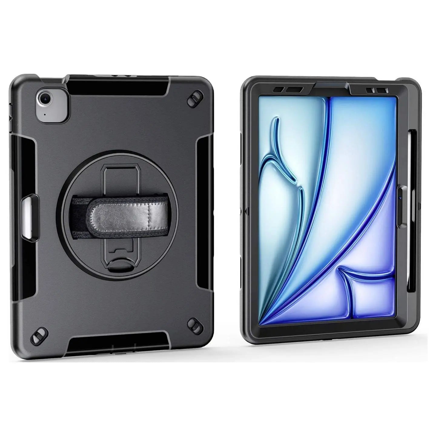 B-Ware Honju Tablet Cover Hülle Apple I Pad Air 13 Grau Handschlaufe Back Cover - 4260394862875