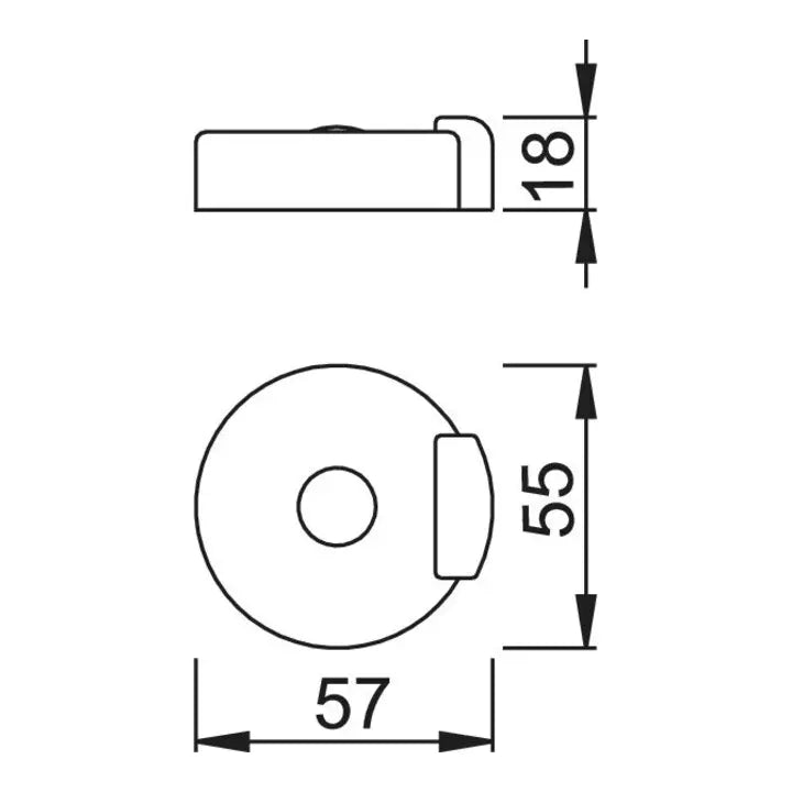 B-Ware Hoppe Bodentürstopper Türpuffer Edelstahl E484 H18mm ø52mm 8 Stück - 4012789419849