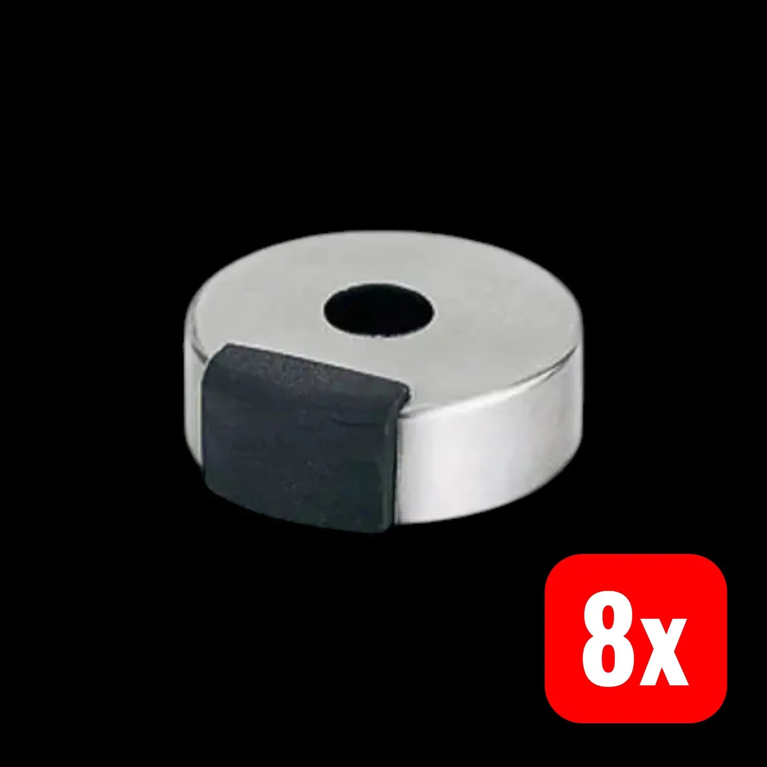 B-Ware Hoppe Bodentürstopper Türpuffer Edelstahl E484 H18mm ø52mm 8 Stück - 4012789419849