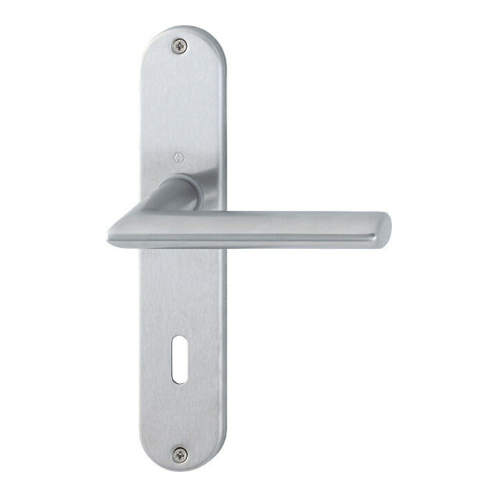 Hoppe Langschildgarnitur Drückergarnitur Türgriff Edelstahl F69 72mm Din B-Ware