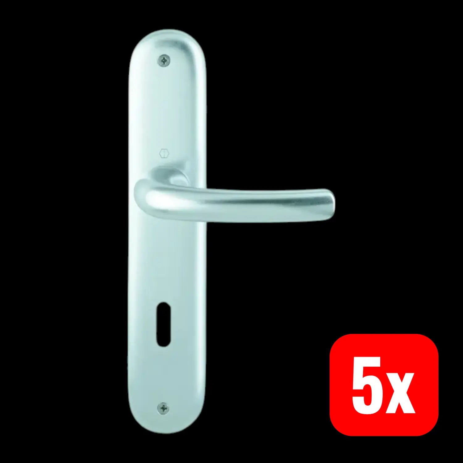B-Ware Hoppe Langschildgarnitur Türbeschlag Tôkyô Innentür Aluminium Silber Din 5 Stück - 4012789204445