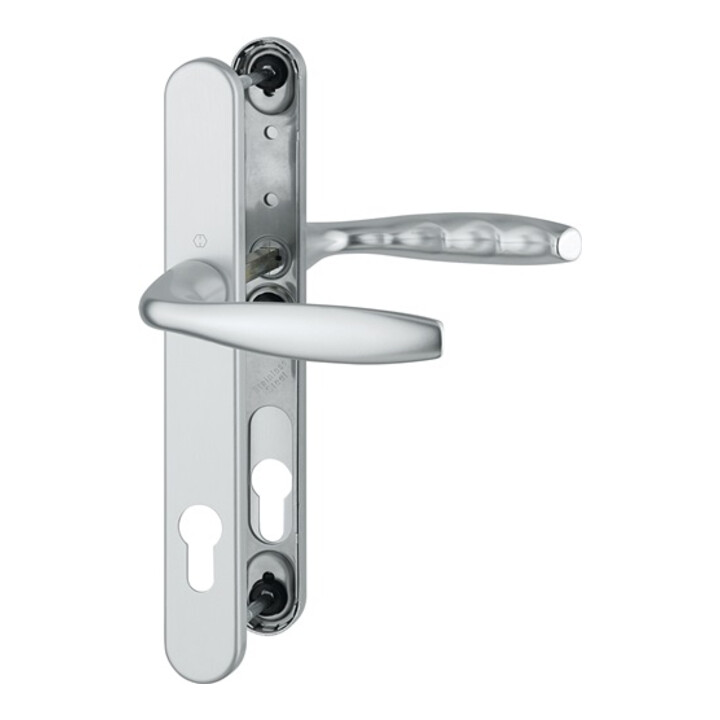 B-Ware Hoppe Profilgarnitur Türdrücker Türklinke Aluminium F1 Pz Türbeschlag 57 62mm - 4012789495447