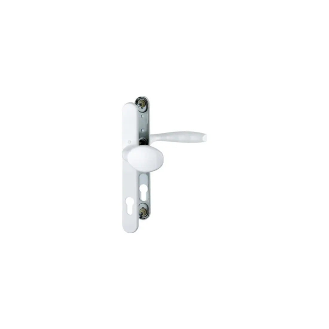 B-Ware Hoppe Profiltürgarnitur Wechselgarnitur Türklinke Knopf Aluminium Verkehrsweiß - 4012789495706