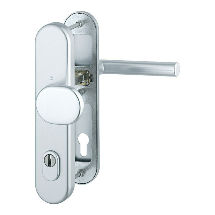 B-Ware Hoppe Schutzgarnitur 86 G/3332 Za/3310/14 Türbeschlag Aluminium F1 Pz 92mm 67 72mm - 4012789685688