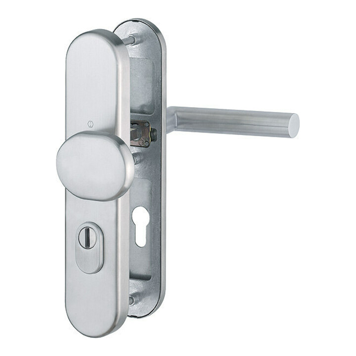 B-Ware Hoppe Schutzgarnitur Garnitur Türbeschlag Edelstahl F69 Matt 72mm 42 47mm - 4012789684513