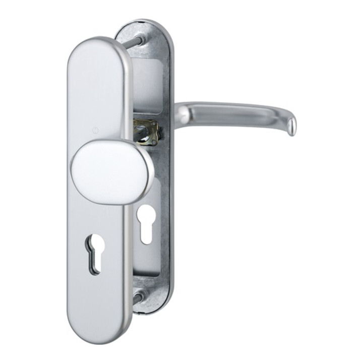 B-Ware Hoppe Schutzgarnitur Wechselgarnitur Türbeschlag Aluminium F1 San Francisco 72mm - 4012789759907