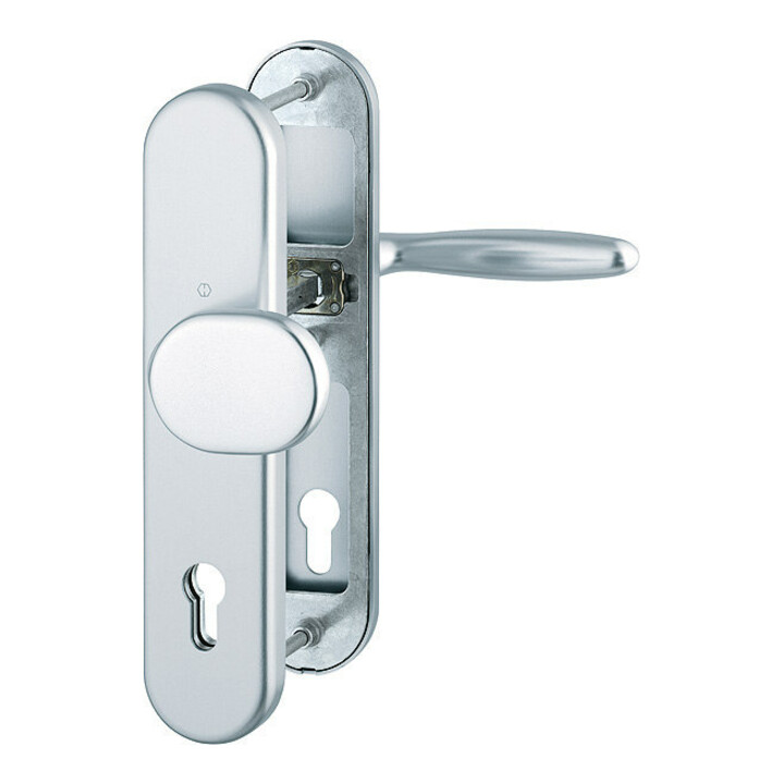 Hoppe Schutzgarnitur Wechselgarnitur Türbeschlag Aluminium F1 92mm 67 72mm B-Ware
