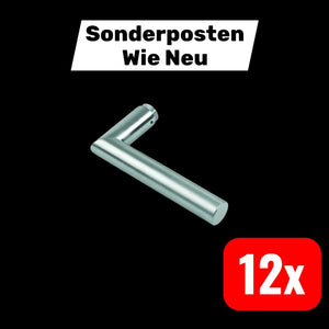 B-Ware Hoppe Türdrückerlochteil Griff Edelstahl Va F69 Matt 8mm Din 12 Stück
