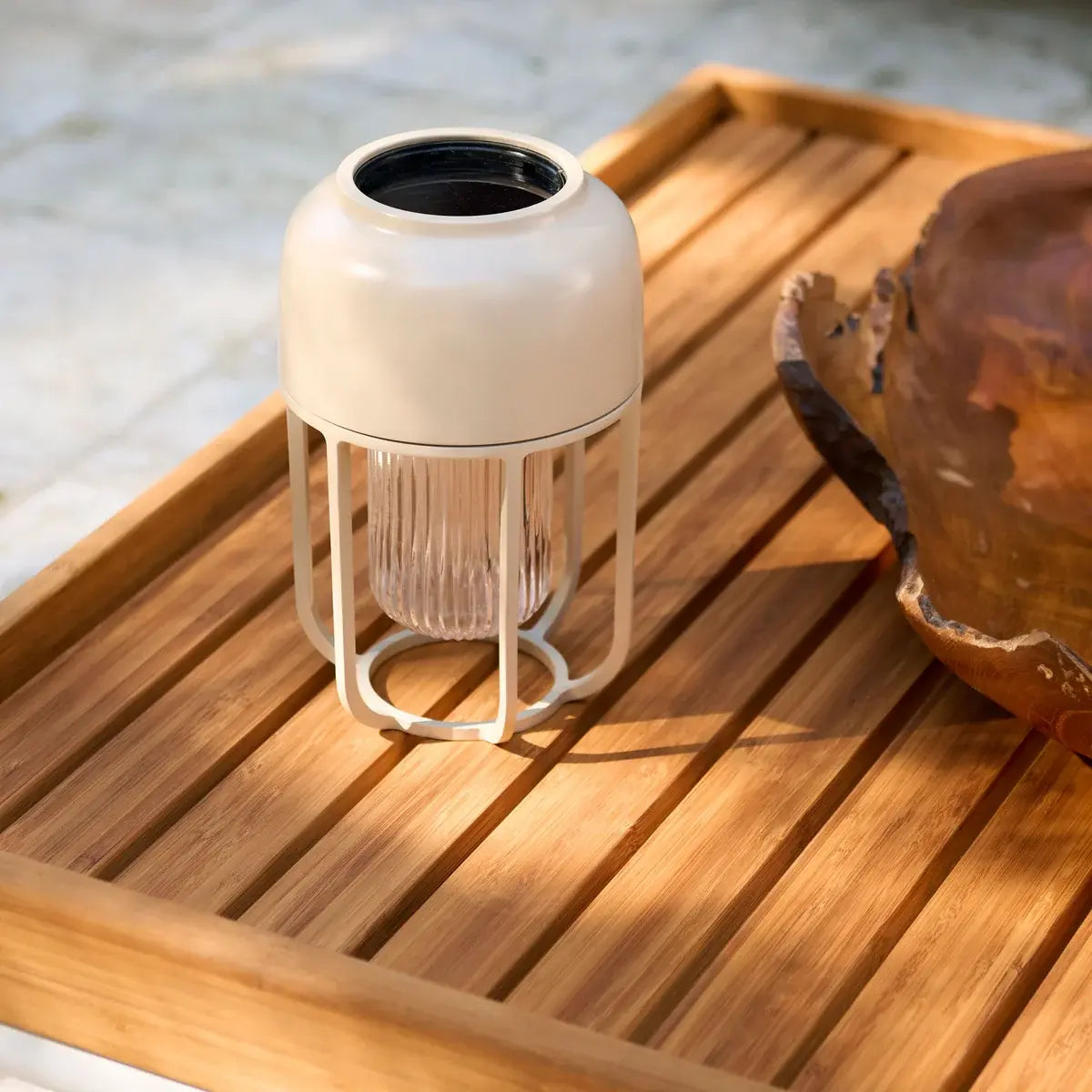 B-Ware Houe Light No1 Led Solar Akkuleuchte Lampe Solarleuchte Led Beige Outdoor - 5714098040507