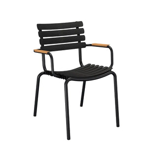 B-Ware Houe Reclips Armlehnstuhl Stuhl Gartenstuhl Lehnstuhl Sitz Schwarz Aluminium